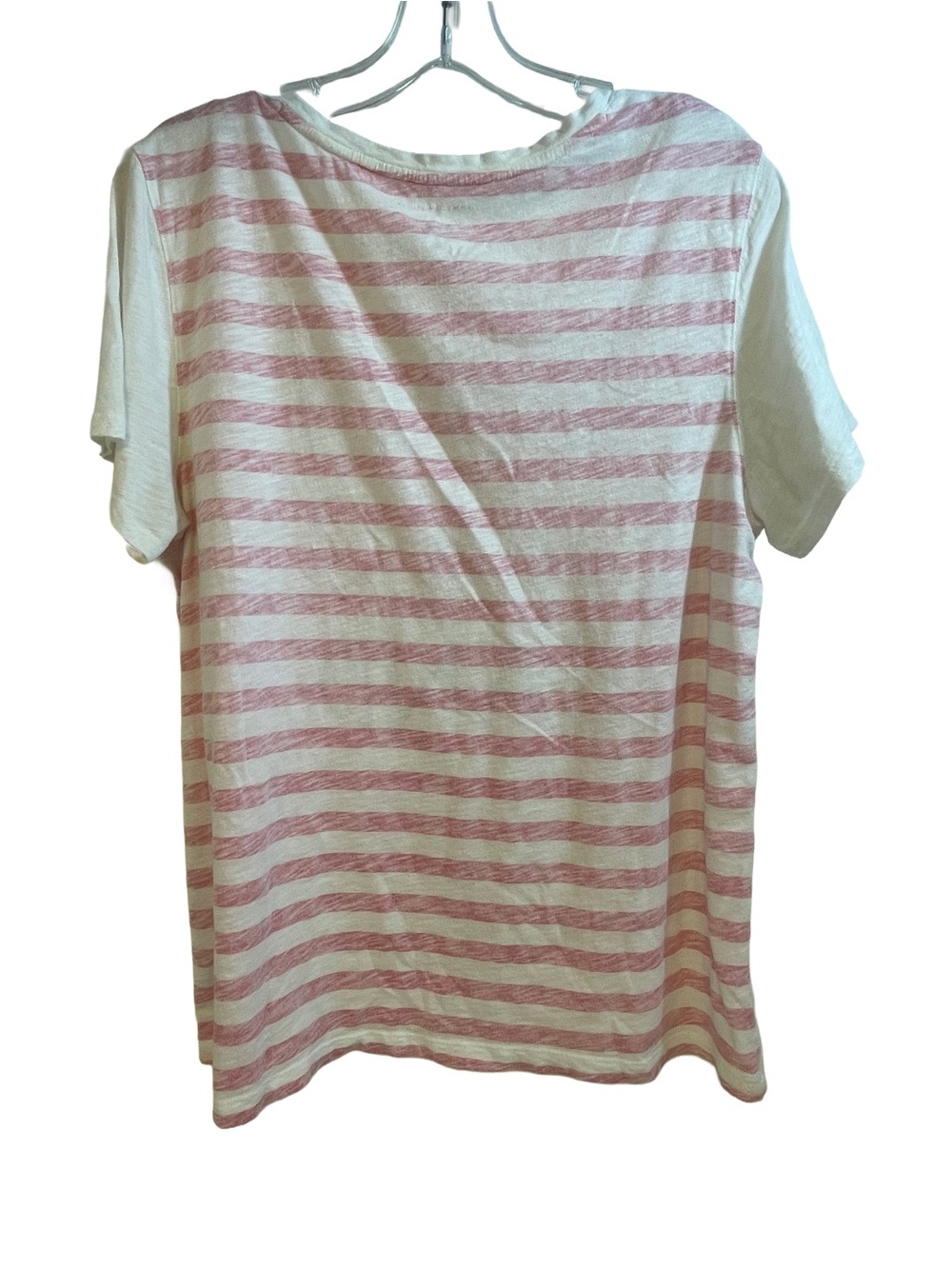 Tommy Hilfiger Women’s White Graphic Tee w/ Pink Stripes Size XL -Sun Sea & Sand - Picture 2 of 9